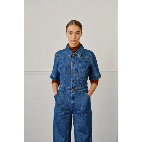 Blue Denim Jumpsuit | Montivo Pakistan