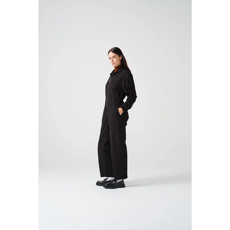 Black Denim Long Jumpsuit | Montivo Pakistan