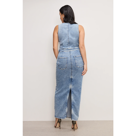 Light Blue Maxi Denim Dress | Montivo Pakistan