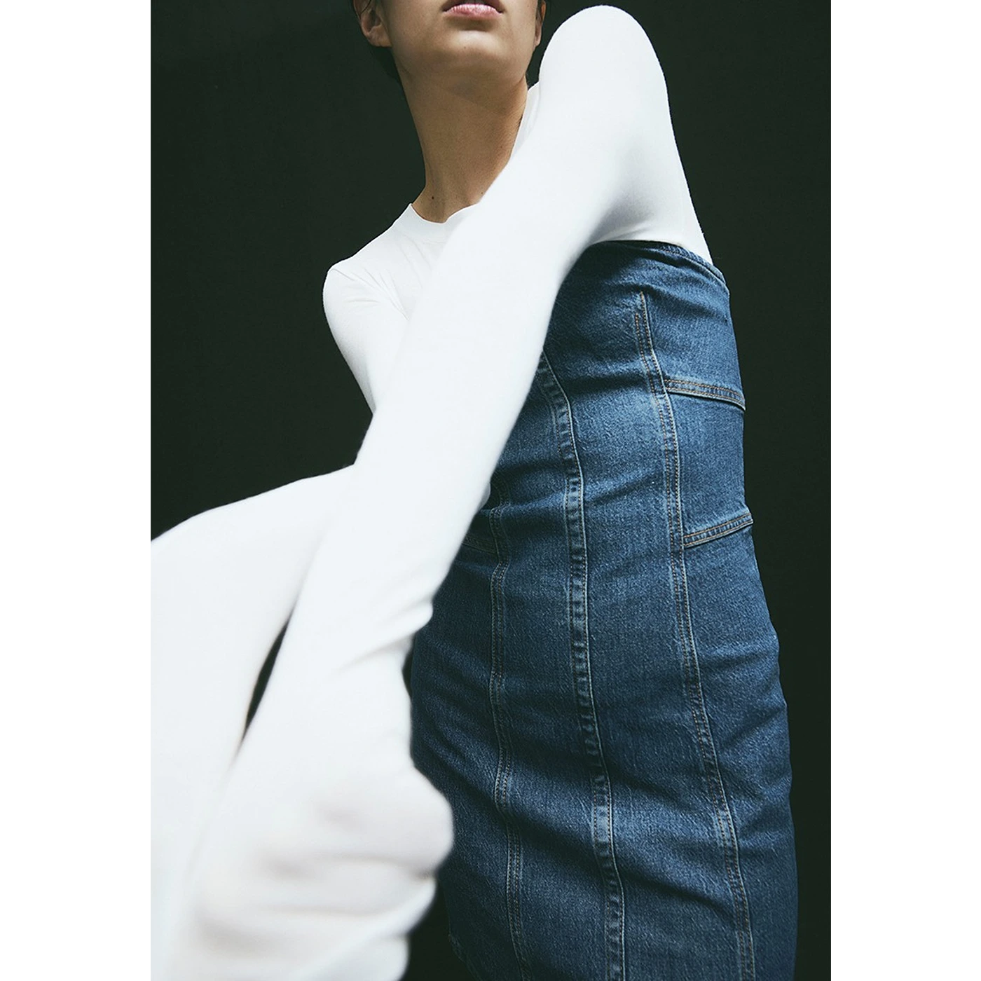 HM Denim Bandeau Dress | Montivo Pakistan