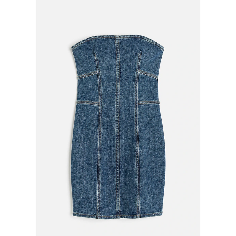 HM Denim Bandeau Dress | Montivo Pakistan