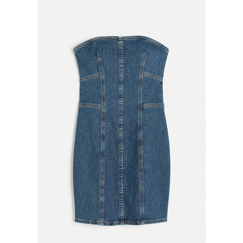 HM Denim Bandeau Dress | Montivo Pakistan