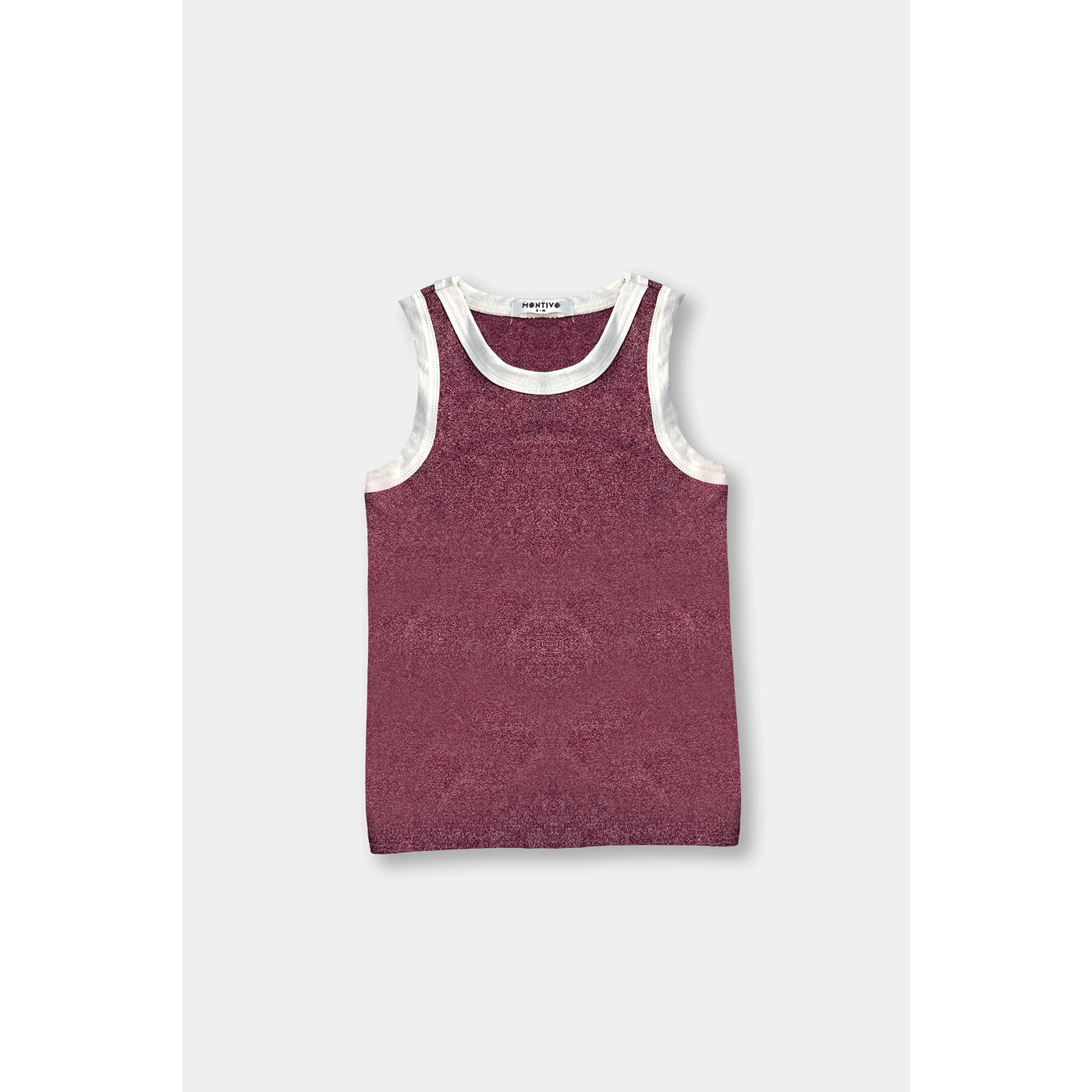 Burgundy Melange Tank Top | Montivo Pakistan