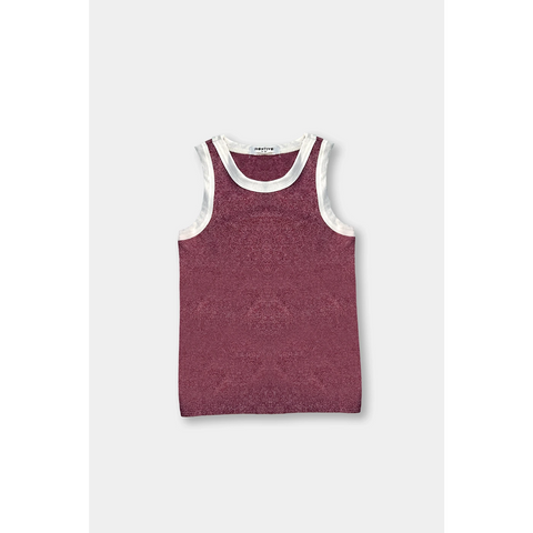 Burgundy Melange Tank Top | Montivo Pakistan