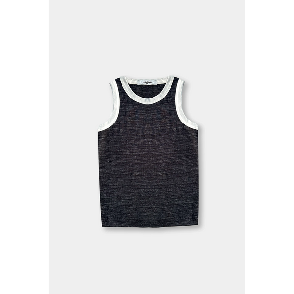 Black Melange Tank Top | Montivo Pakistan