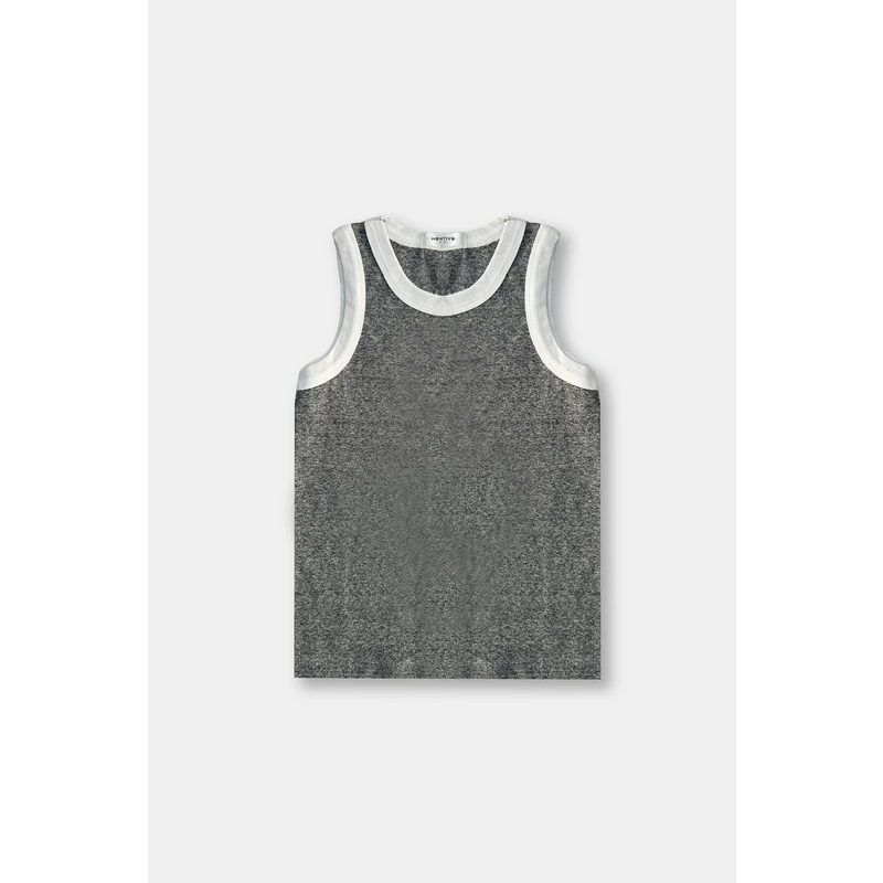 Grey Melange Tank Top | Montivo Pakistan