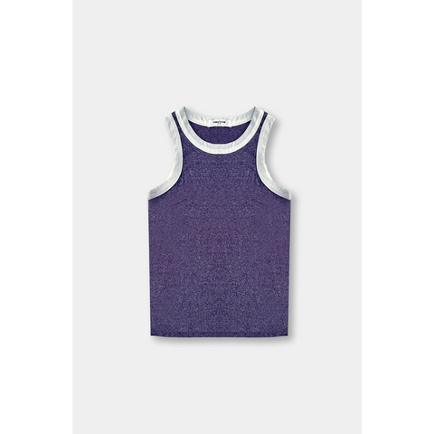 Purple Violet Melange Tank Top | Montivo Pakistan