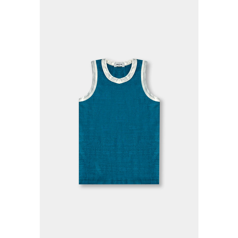 Royal Blue Melange Tank Top | Montivo Pakistan