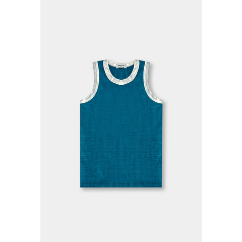 Royal Blue Melange Tank Top | Montivo Pakistan