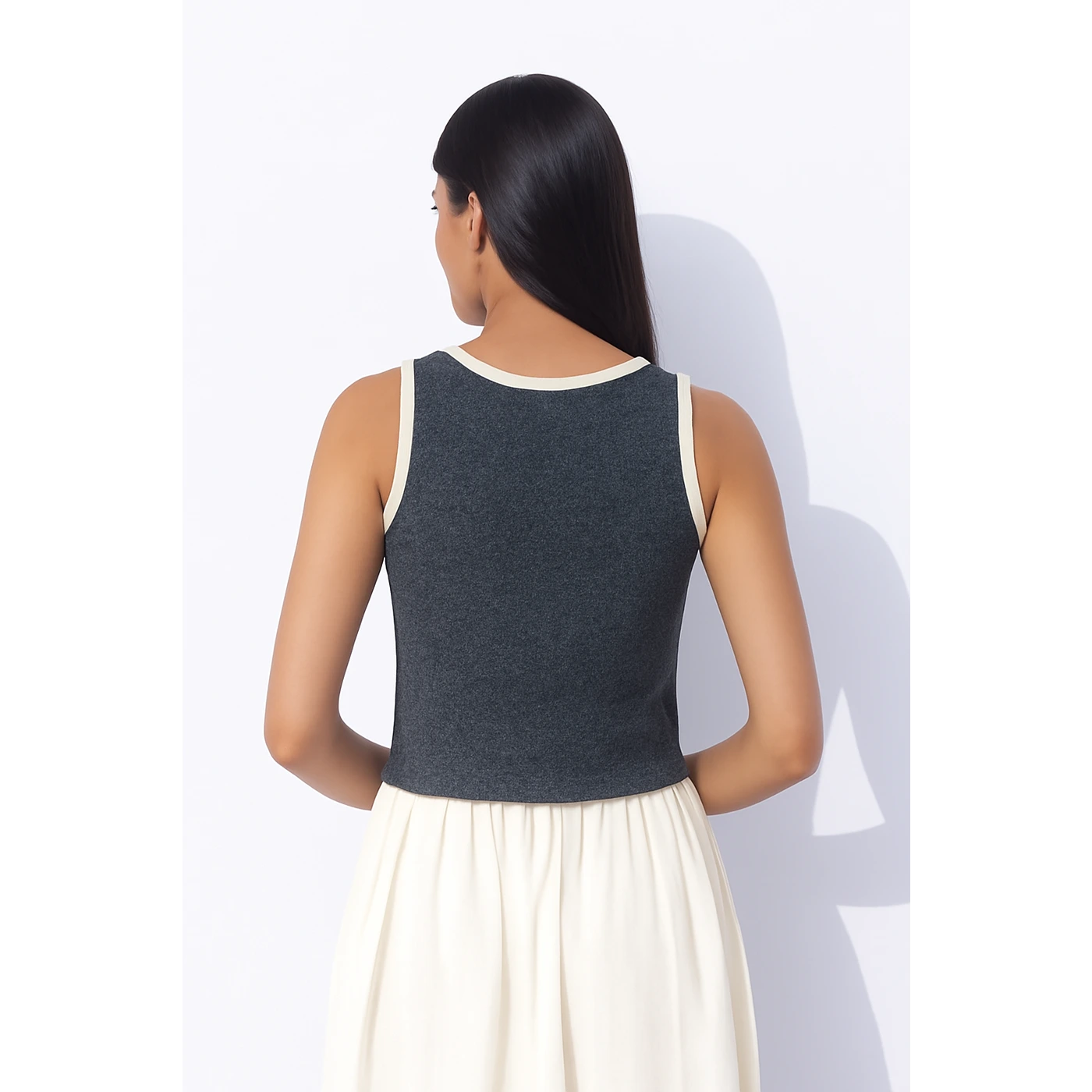 Charcoal Melange Tank Top | Montivo Pakistan