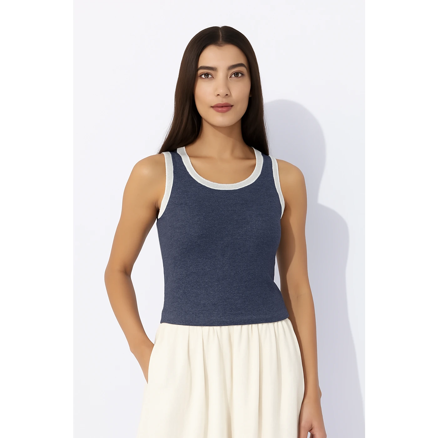 Purple Melange Tank Top | Montivo Pakistan