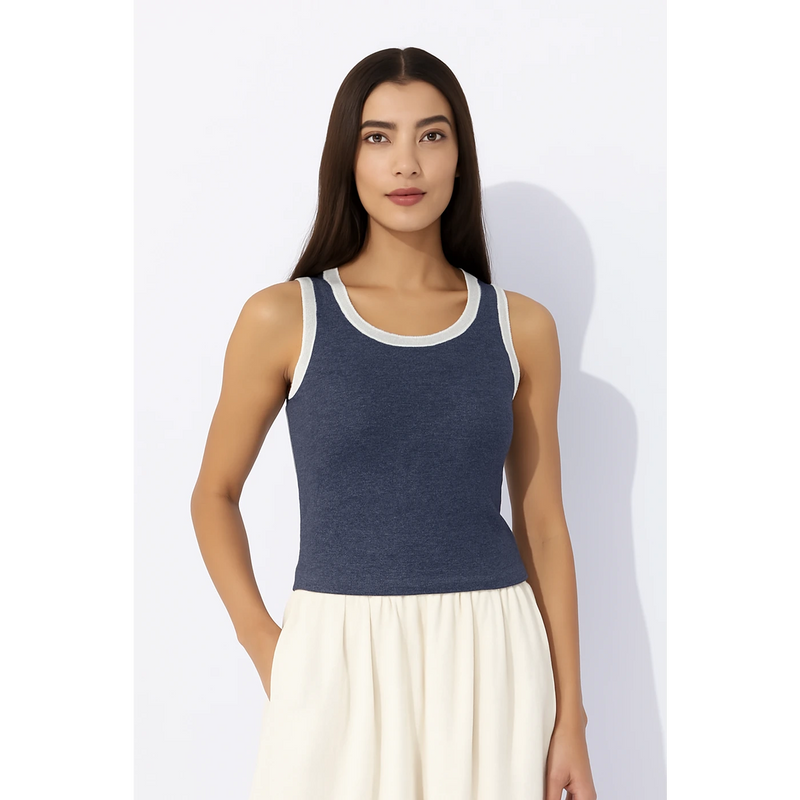 Purple Melange Tank Top | Montivo Pakistan