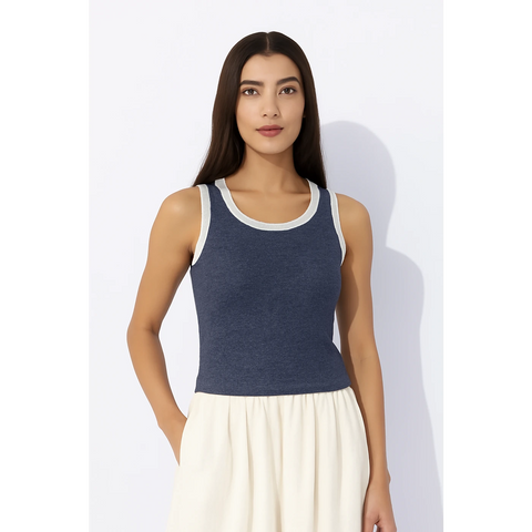 Purple Melange Tank Top | Montivo Pakistan