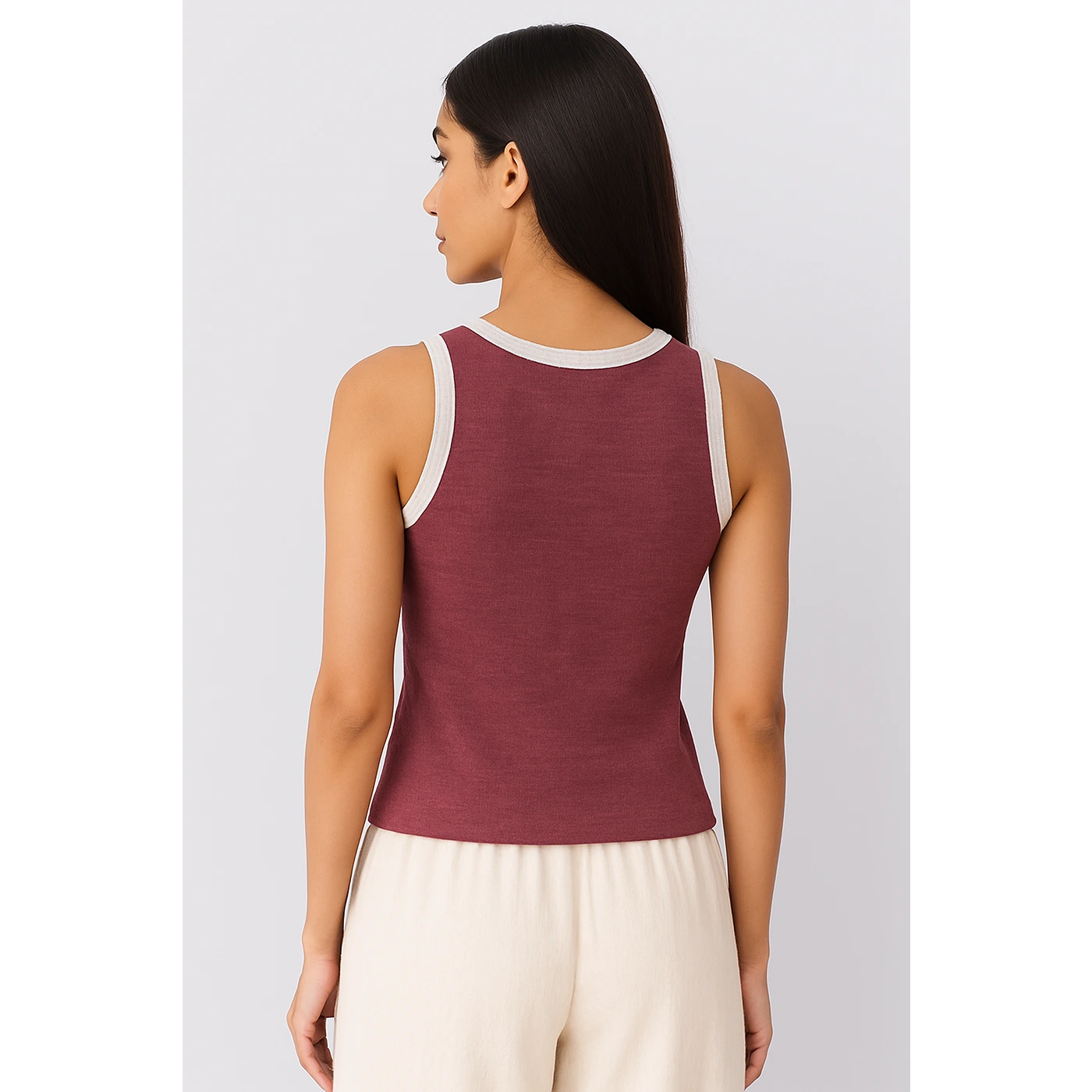 Pink Melange Tank Top | Montivo Pakistan