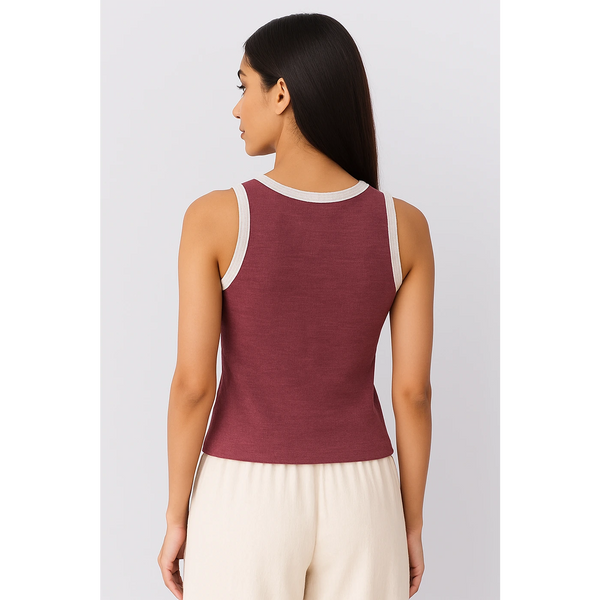 Pink Melange Tank Top | Montivo Pakistan