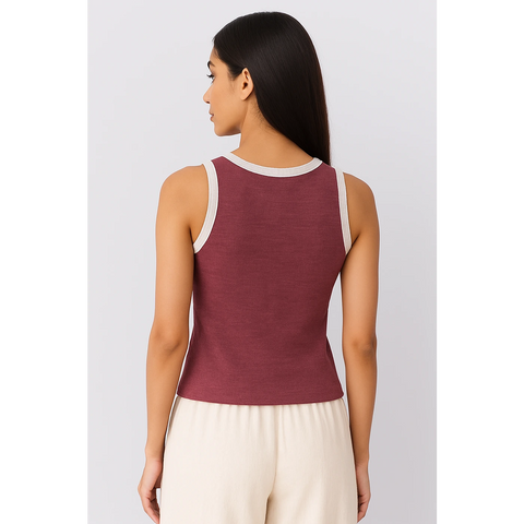 Pink Melange Tank Top | Montivo Pakistan