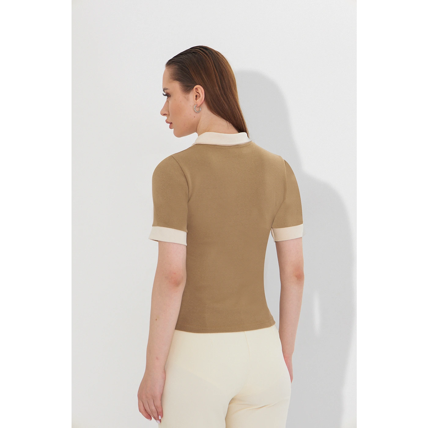 Mud Contrast Trim Button Polo | Montivo Pakistan