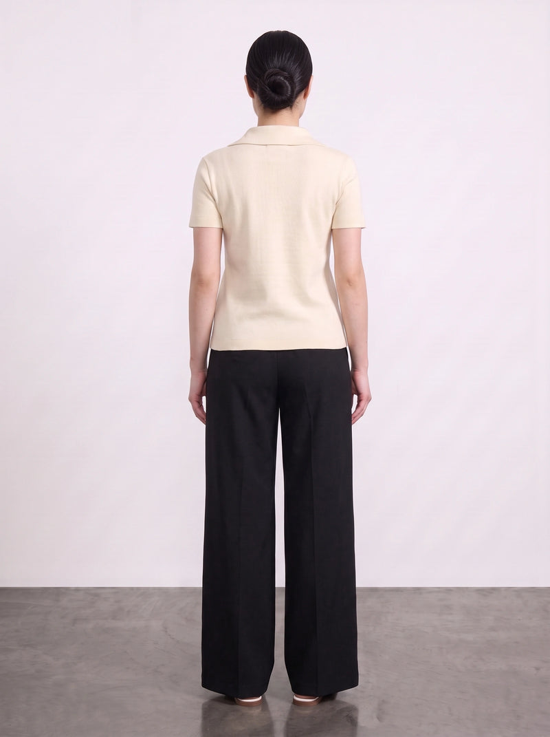 Ecru Bandeau Top + Shirt Set | Montivo Pakistan