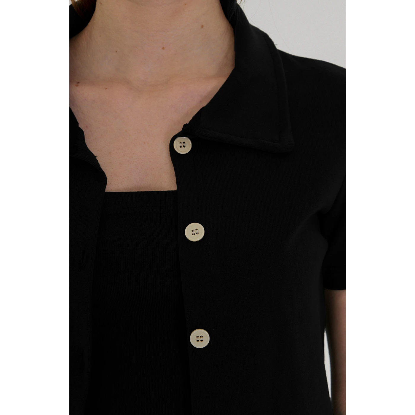 Black Bandeau Top + Shirt Set | Montivo Pakistan