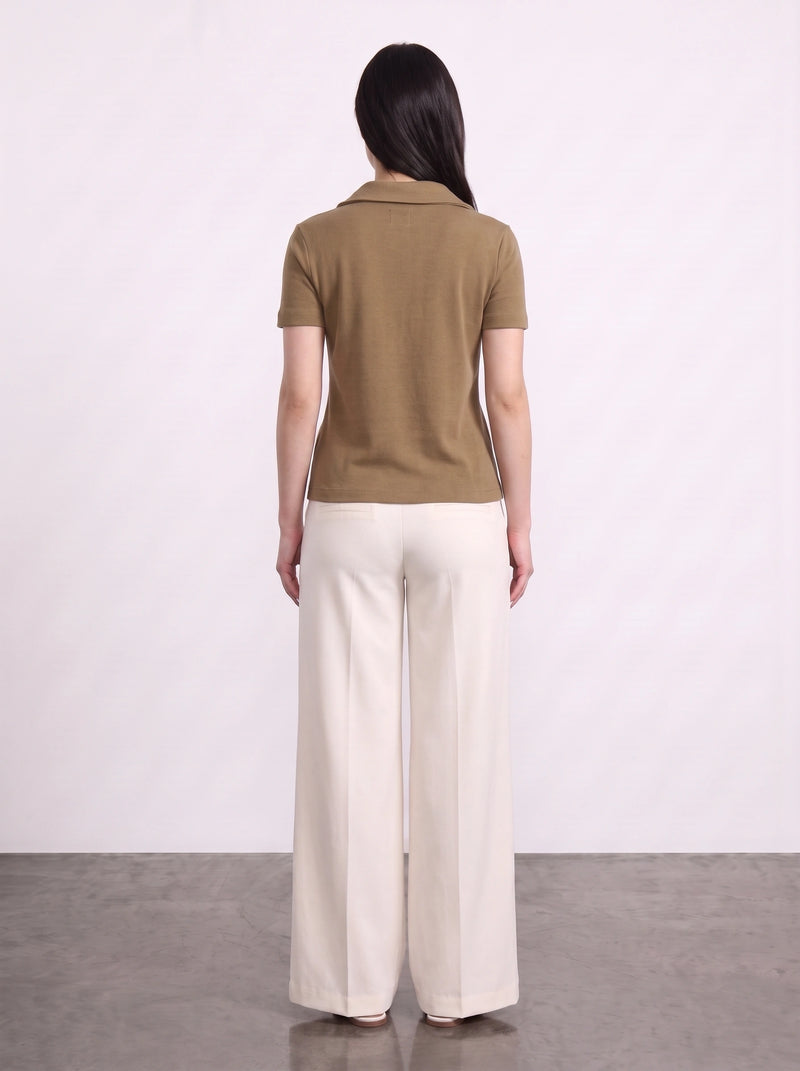 Coffee Bandeau Top + Shirt Set | Montivo Pakistan