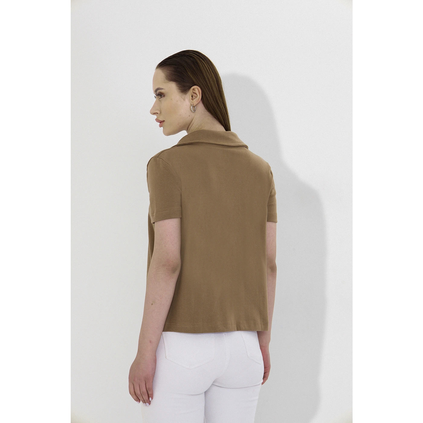 Coffee Bandeau Top + Shirt Set | Montivo Pakistan