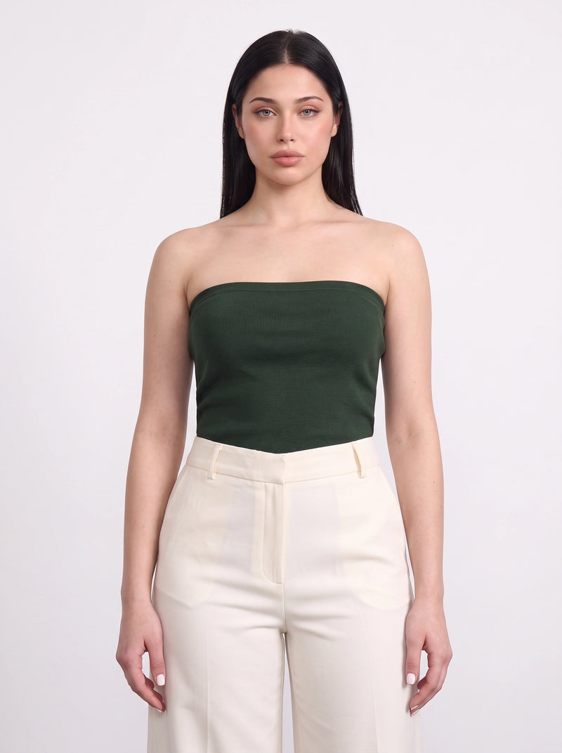 Green Bandeau Top + Shirt Set | Montivo Pakistan
