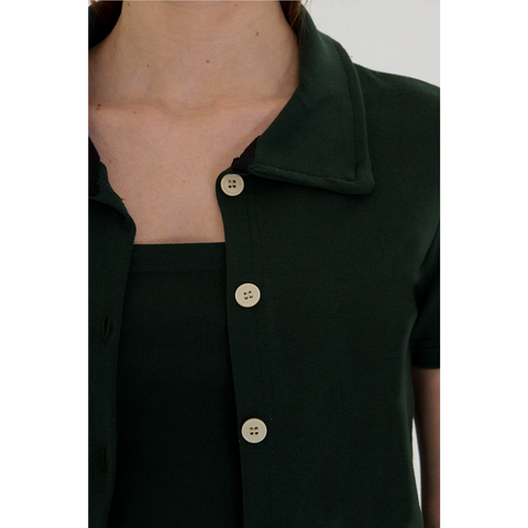 Green Bandeau Top + Shirt Set | Montivo Pakistan