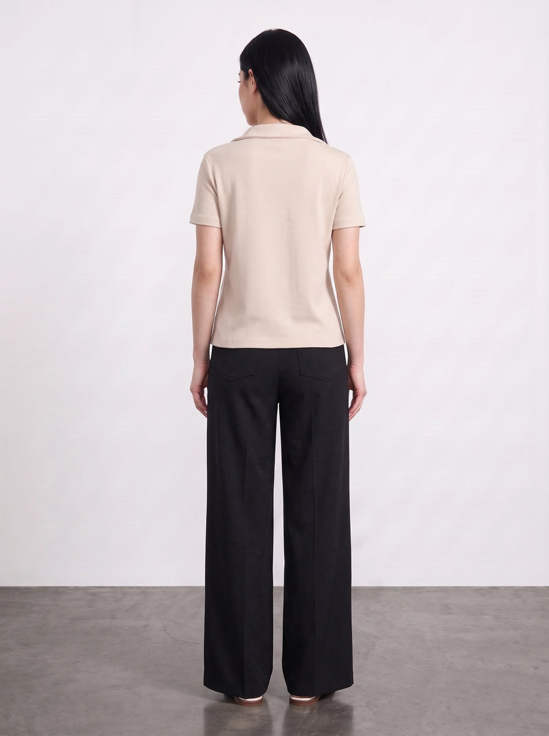 Beige Bandeau Top + Shirt Set | Montivo Pakistan