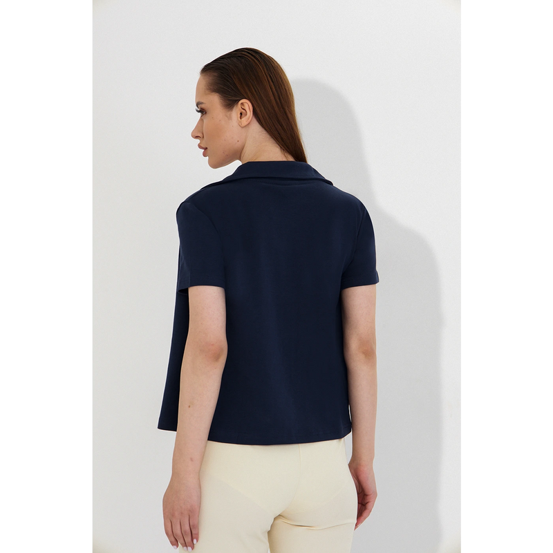 Navy Bandeau Top + Shirt Set | Montivo Pakistan