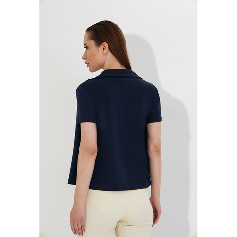 Navy Bandeau Top + Shirt Set | Montivo Pakistan