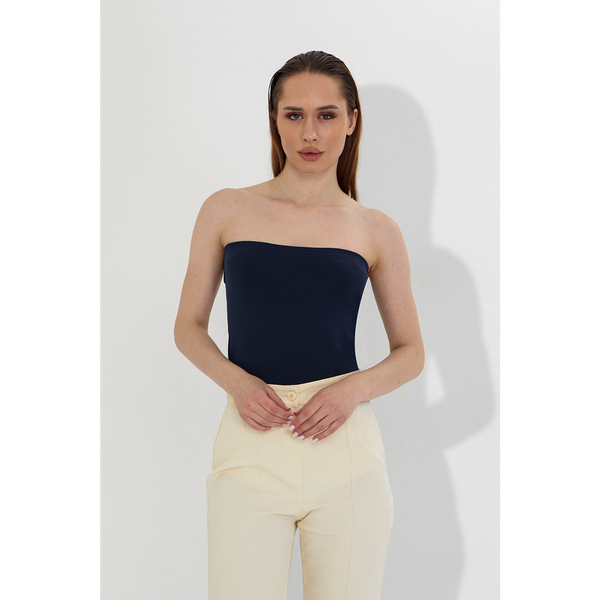 Navy Bandeau Top + Shirt Set | Montivo Pakistan