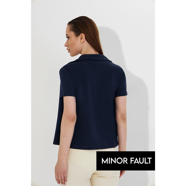 (Minor Fault) Navy Button Down Shirt | Montivo Pakistan