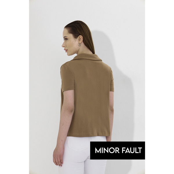 (Minor Fault) Brown Button Down Shirt | Montivo Pakistan