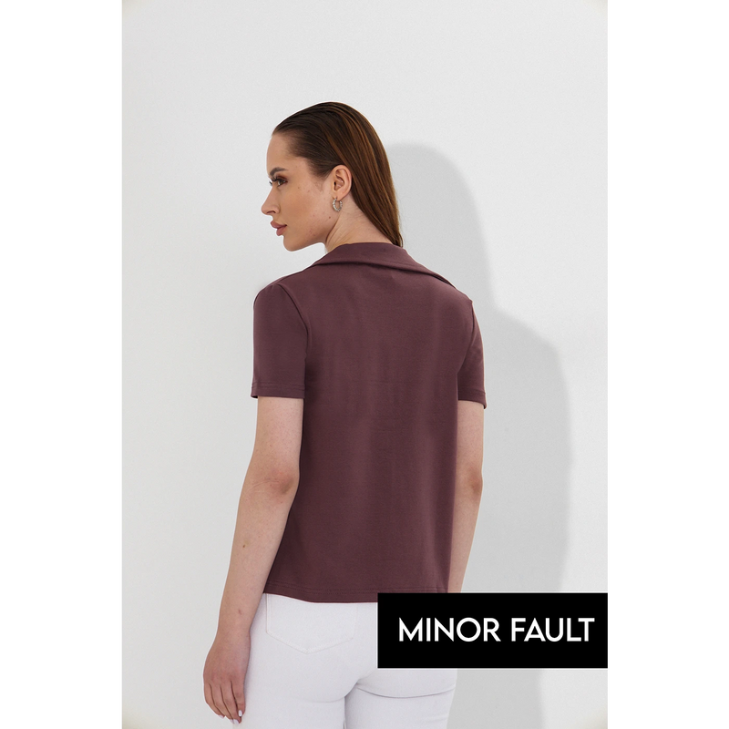 (Minor Fault) Muave Button Down Shirt | Montivo Pakistan