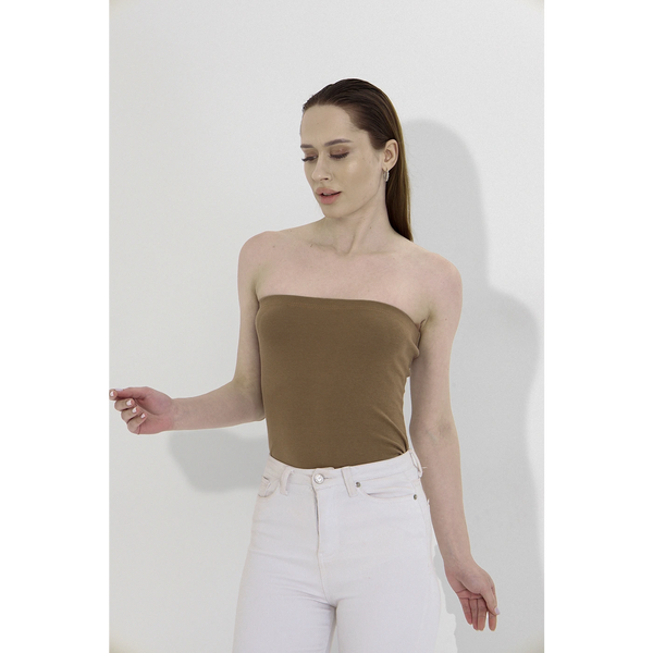 Brown Bandeau Top | Montivo Pakistan