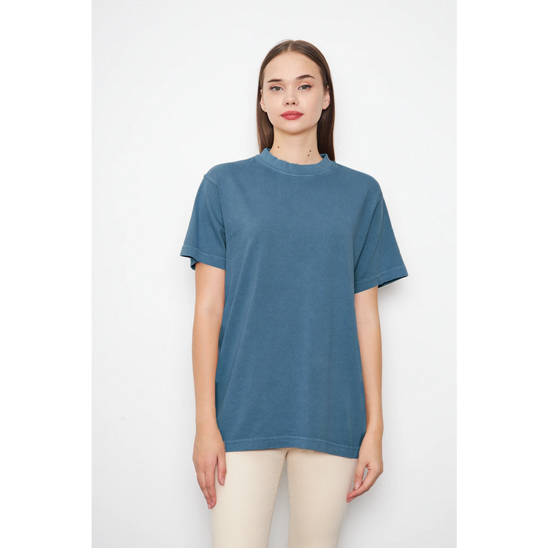 Teal Blue Washed Oversized Tshirt | Montivo Pakistan