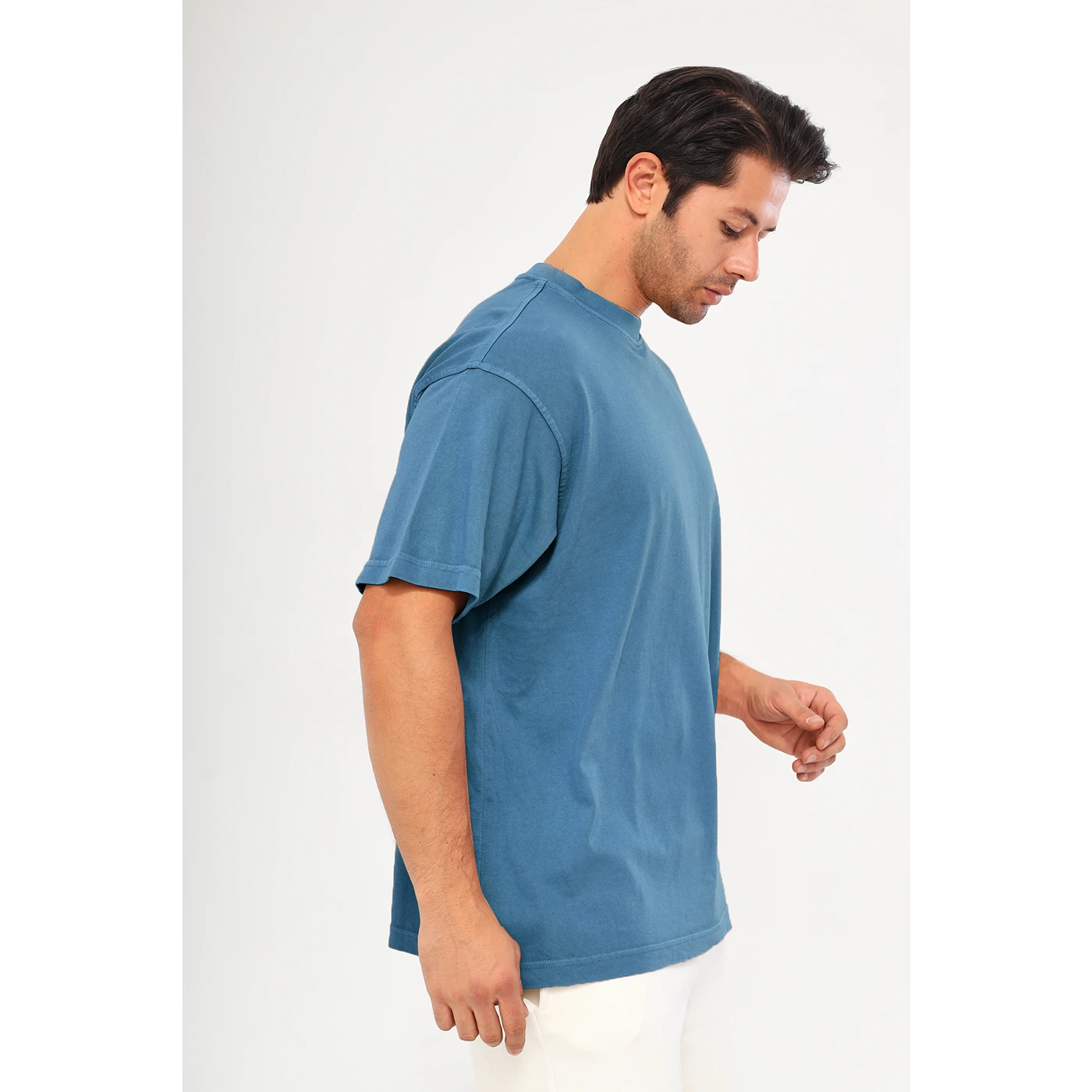 Teal Blue Washed Oversized Tshirt | Montivo Pakistan