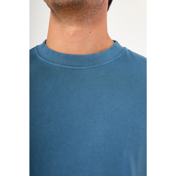 Teal Blue Washed Oversized Tshirt | Montivo Pakistan
