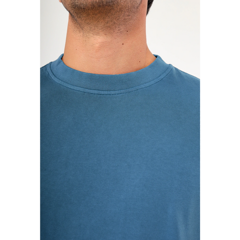 Teal Blue Washed Oversized Tshirt | Montivo Pakistan