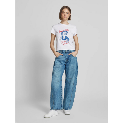 Mid Blue Barrel Fit Jeans | Montivo Pakistan