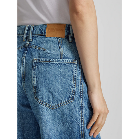 Mid Blue Barrel Fit Jeans | Montivo Pakistan