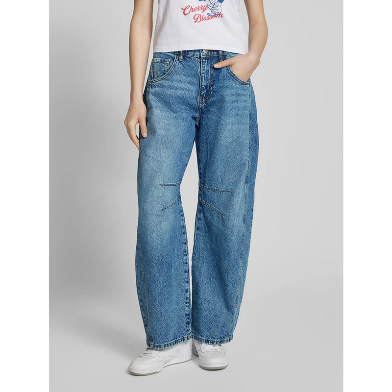 Mid Blue Barrel Fit Jeans | Montivo Pakistan