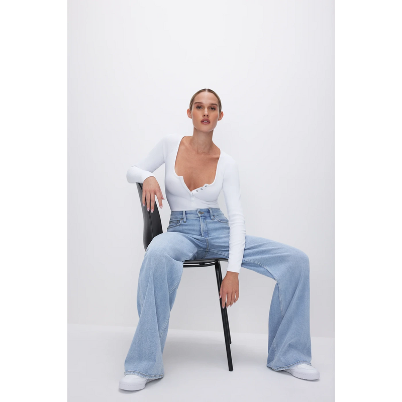 Light Blue Skate Wide Leg Jeans | Montivo Pakistan