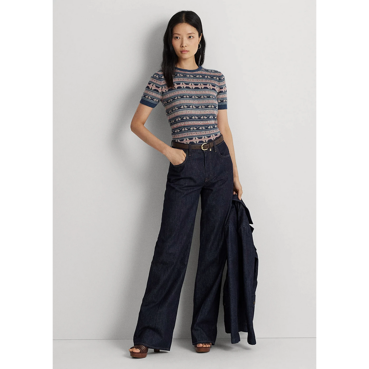 Rinse Wash Wide Leg Jeans | Montivo Pakistan