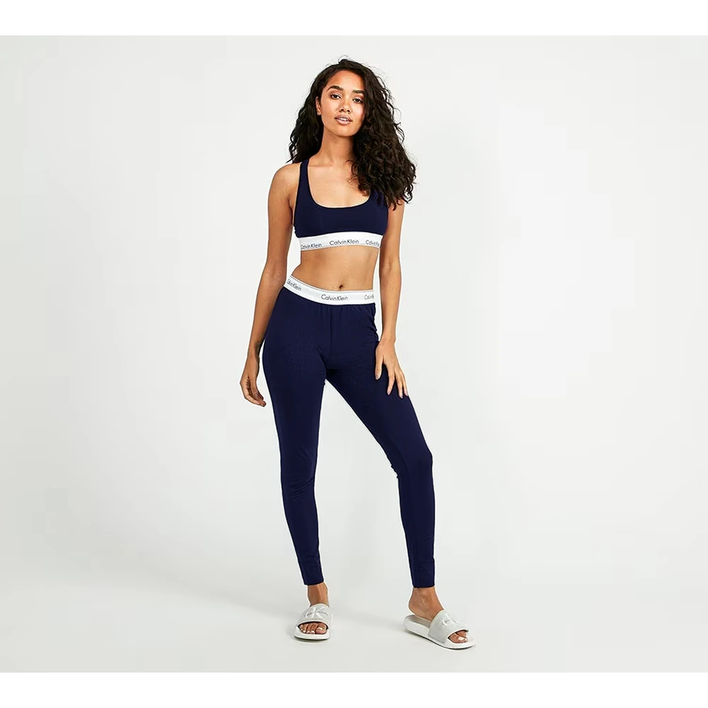 CK Navy Leggings + Bra Set | Montivo Pakistan