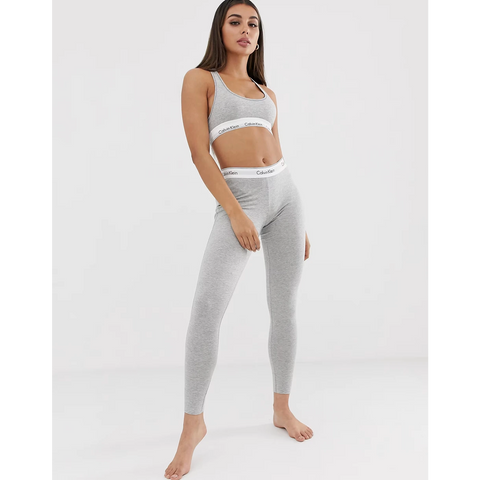 CK Grey Leggings + Bra Set | Montivo Pakistan