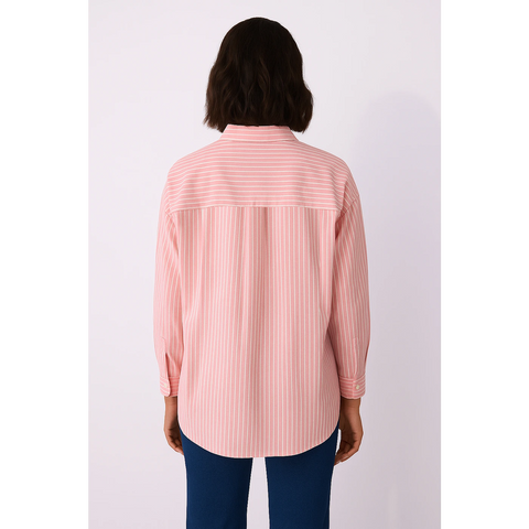 Pink Lining Oversized Shirt | Montivo Pakistan