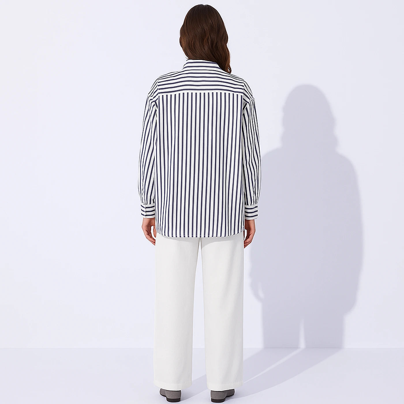 Navy Lining Oversized Shirt | Montivo Pakistan