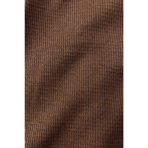 Rust Waffle Contrast Textured Polo | Montivo Pakistan