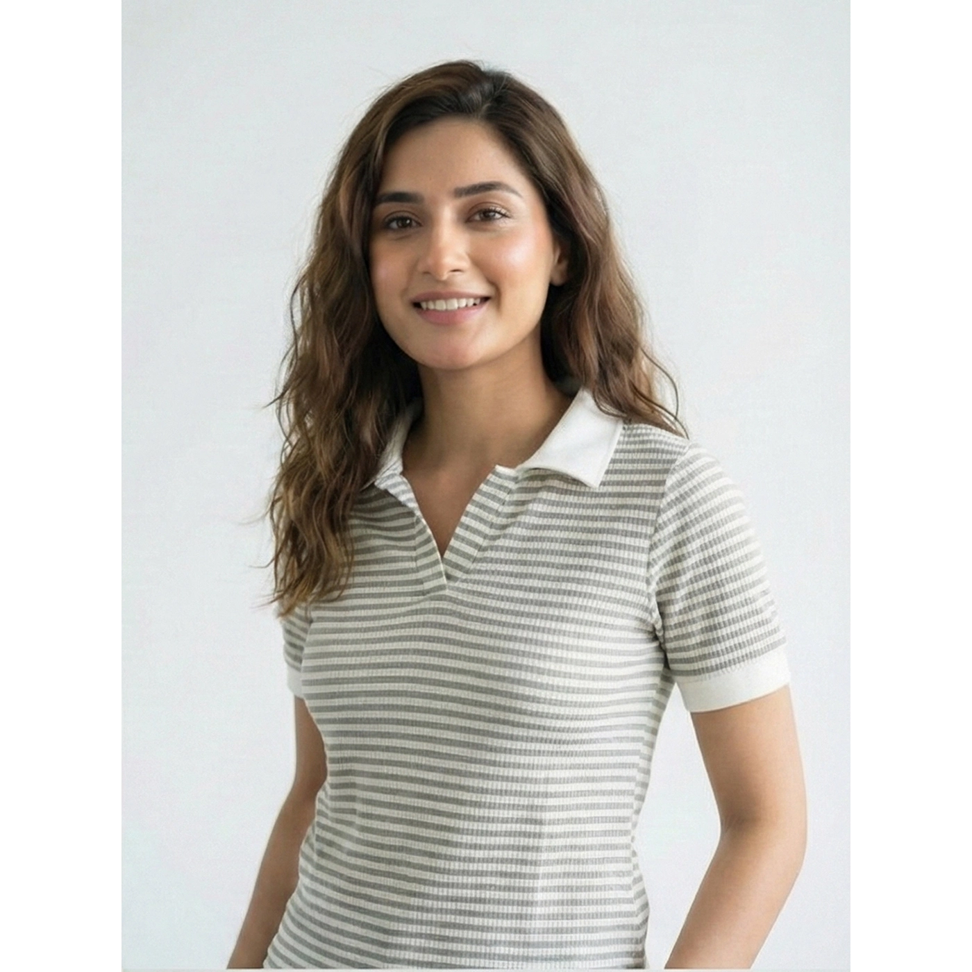 Stripes Waffle Contrast Textured Polo | Montivo Pakistan